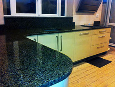 Worktop after fitting