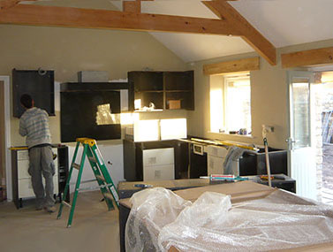 Worktop before fitting